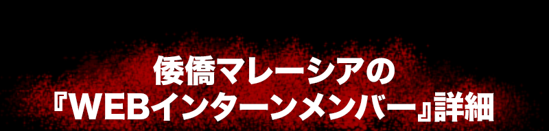 倭僑マレーシアの『WEBインターンメンバー』詳細